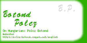 botond polcz business card